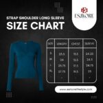 Esmore Women’s Strap Shoulder Long Sleeve Top | Sky Blue - Image 3