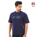 Esmore Premium Drop Shoulder Oversize T-shirt- Blue