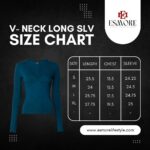Esmore Women’s V-Neck Long Sleeve Top | Sky Blue - Image 3