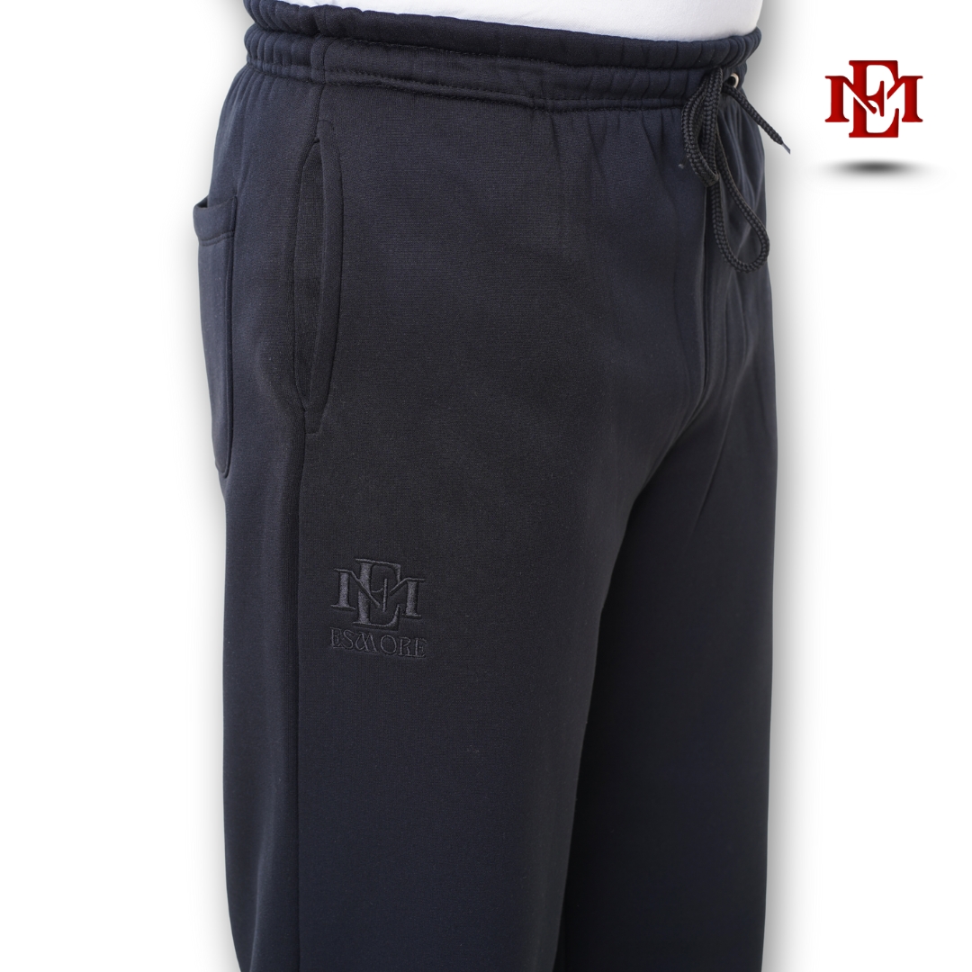 Fleece High Neck jacket, white and black (1) Esmore Premium Trouser- Black | Man - Image 1