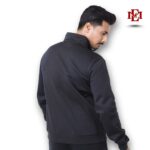 Esmore Premium High Neck Jacket and Beige Trouser (Combo)- Black | Man - Image 4