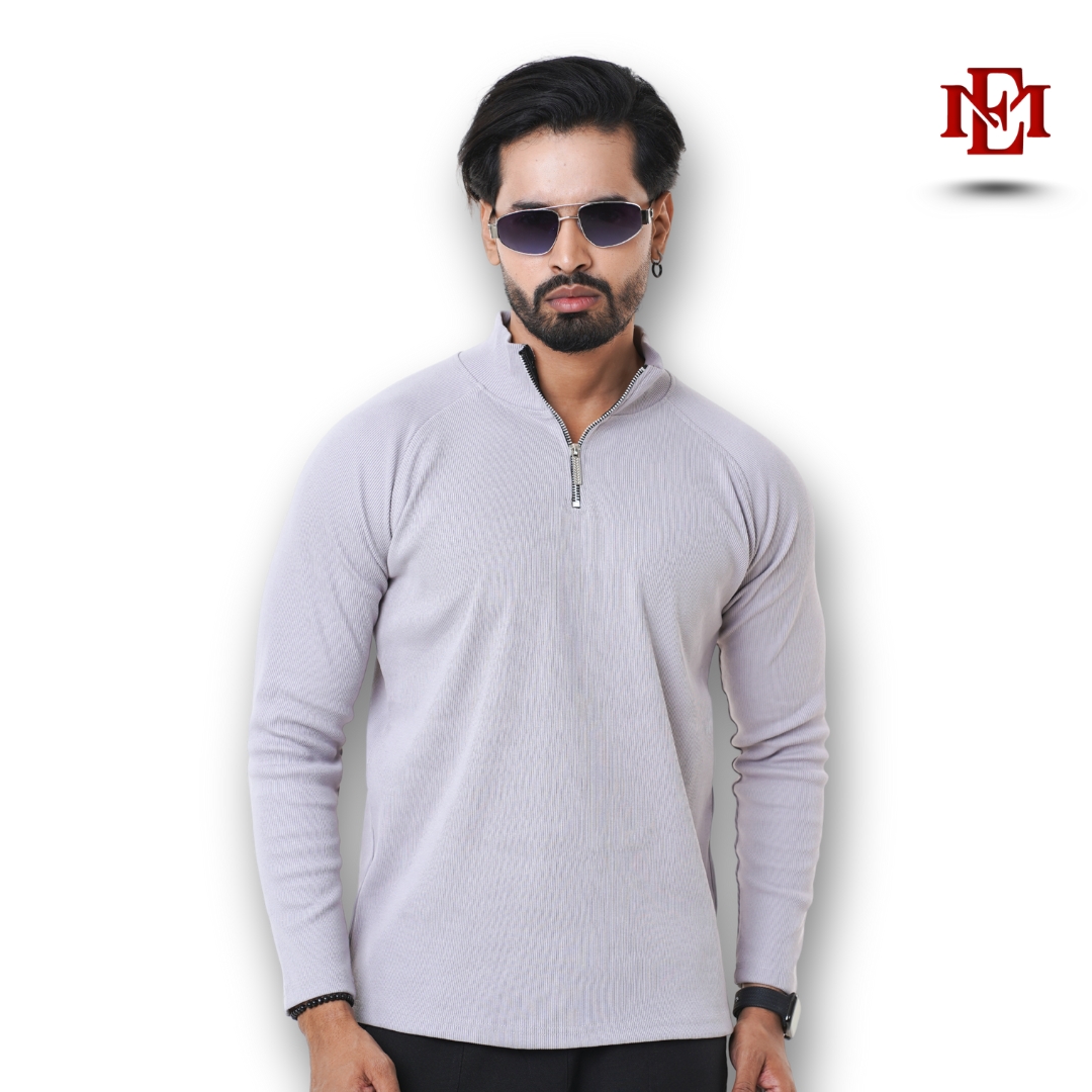 Rib Raglen long sleeve (2) Esmore Preium 2*2 Rib Raglen Long Sleeve High neck Jacket - Image 1