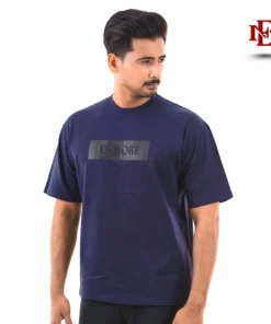Premium Drop Shoulder Oversize T-shirt- Nevy Blue