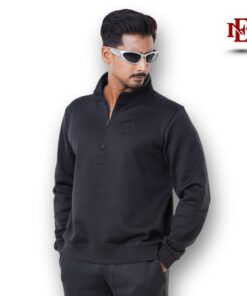 Esmore Premium High Neck Jacket- Black
