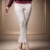Women beige flare pant micro spandex comfort fit high waist stretch office casual pants Bangladesh Esmore